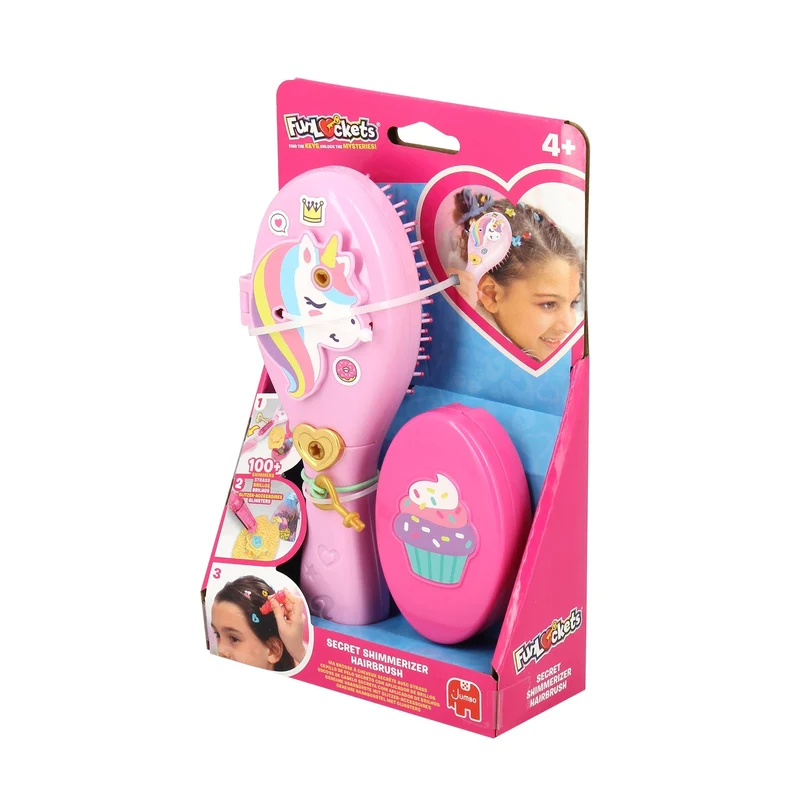 Geheime Haarbürste mit Glitzer – Jumbo Funlockets