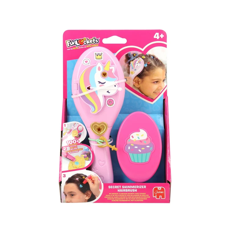 Geheime Haarbürste mit Glitzer – Jumbo Funlockets
