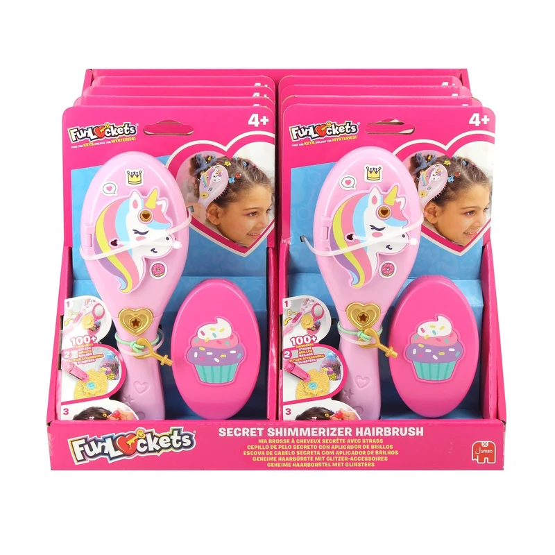 Geheime Haarbürste mit Glitzer – Jumbo Funlockets