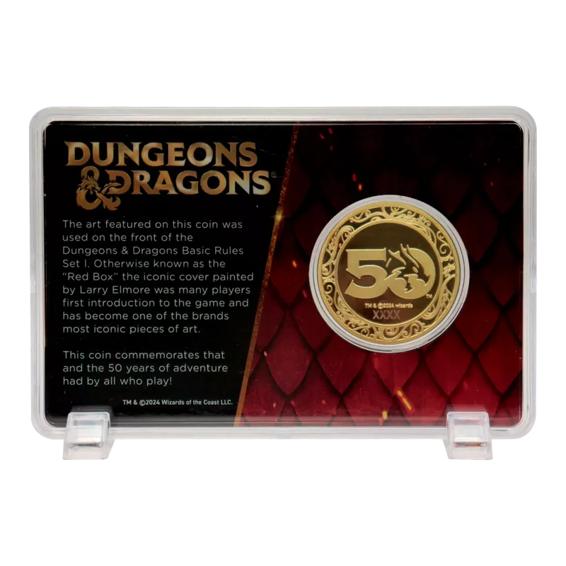 D&D 24k Gold Plated Coin (50th Anniversary)