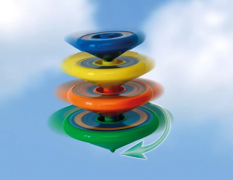 Top Spin, Kreisel-Set, Geschicklichkeitsspiel, 6-teilig