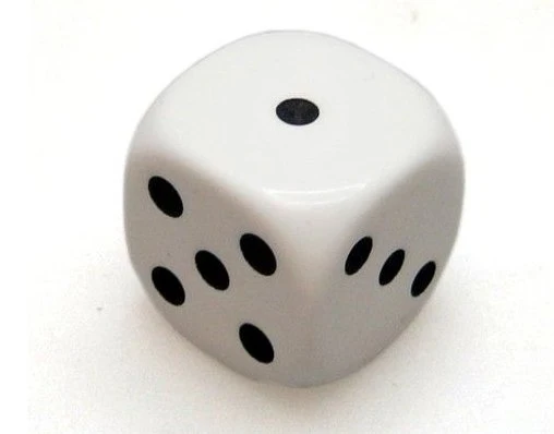 Augenwürfel Elfenbein – 16 mm Spielwürfel