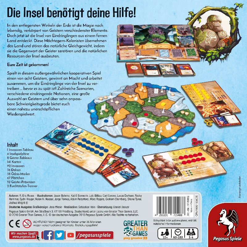 Spirit Island - Kooperatives Schwergewicht für Strategen