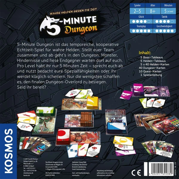 5-Minute Dungeon - Witziges Koop-Spiel für Schnelldenker