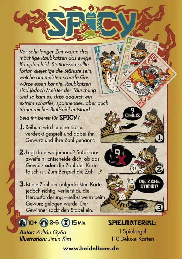 Spicy - Das würzige Bluff-Kartenspiel für Familien