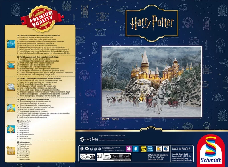 Puzzle Hogwarts Castle in Winter – 1000 Teile