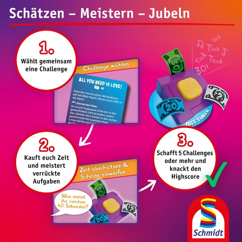 Time to Schein Partyspiel ab 8 Jahren