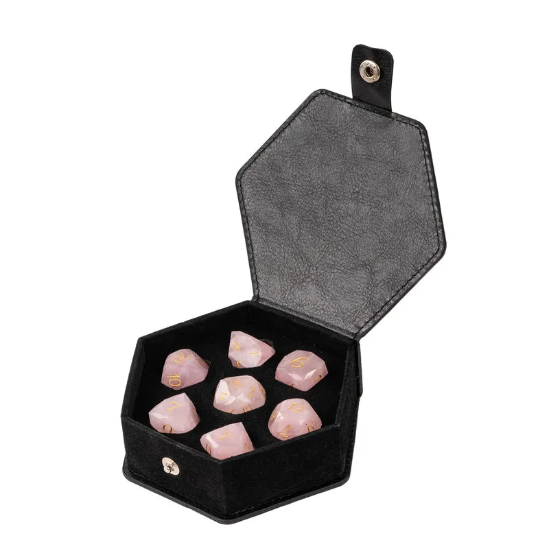 Gilded Rosequartz - Diamondcut