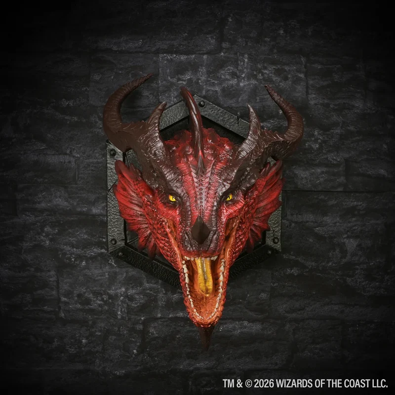 D&D Replicas of the Realms: Red Dragon 12" Trophy Plaque