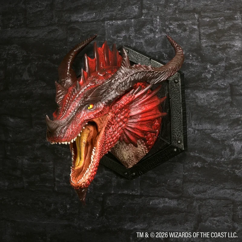 D&D Replicas of the Realms: Red Dragon 12" Trophy Plaque
