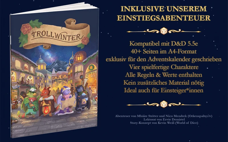 Mystery Adventskalender 2026 (Würfel, 5.5E Abenteuer, Gutscheine)