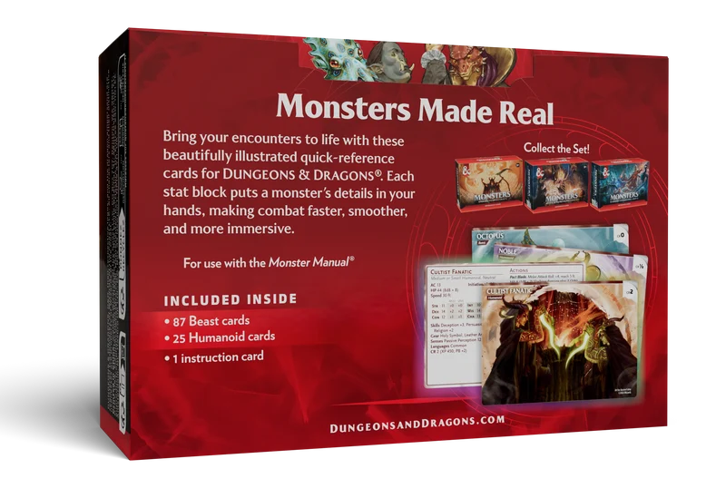D&D - Reference Cards: Monsters - EN