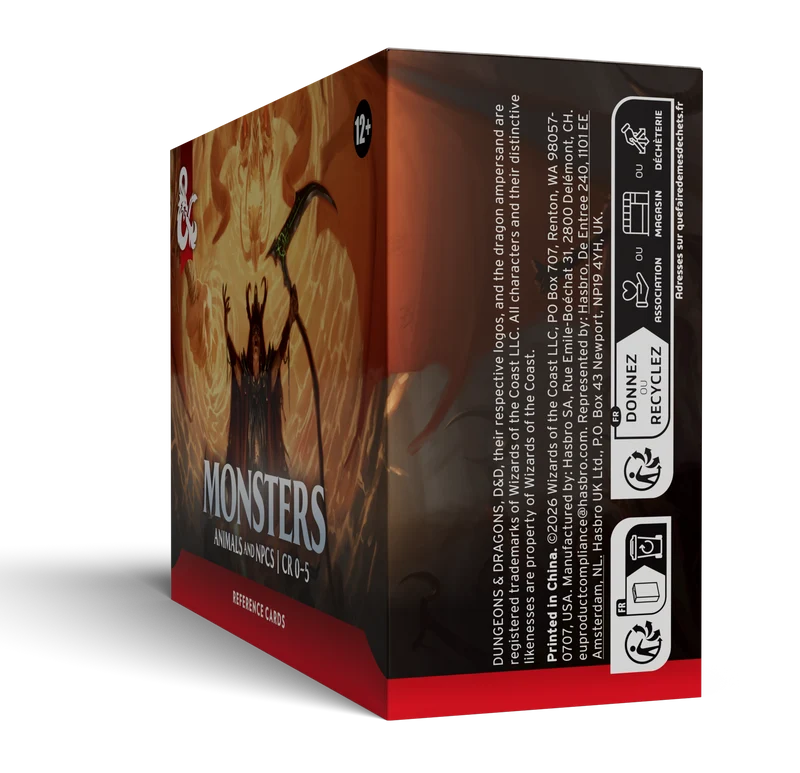 D&D - Reference Cards: Monsters - EN