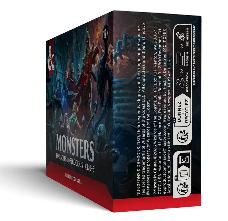 D&D - Reference Cards: Monsters - EN
