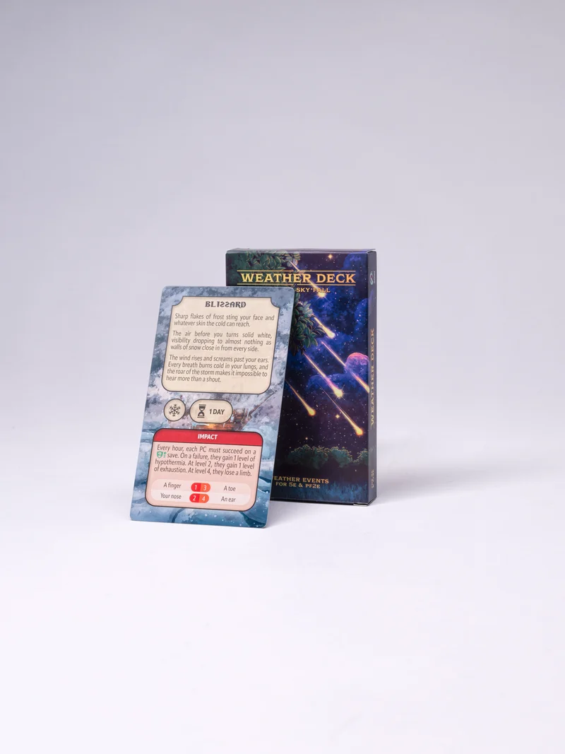 Encounters at a Glance: Into the Wild - Weather Cards