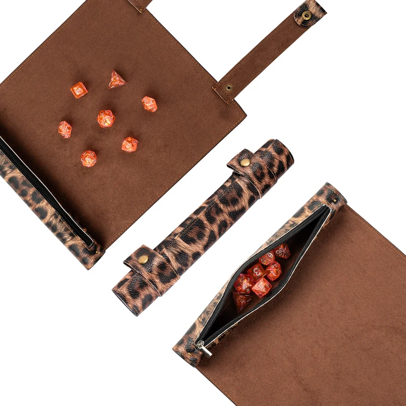 Würfelmatte Scroll-Edition - Leopard Print