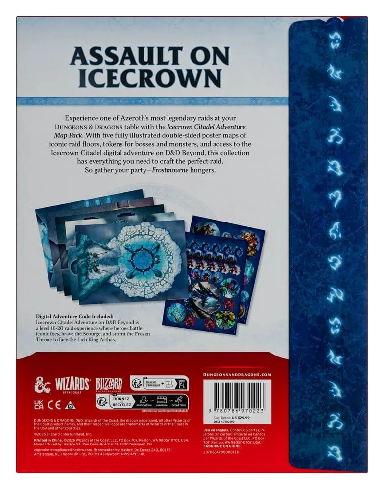 D&D Universes Beyond: World of Warcraft - Icecrown Citadel Abenteuer-Kartenpaket (ENG)