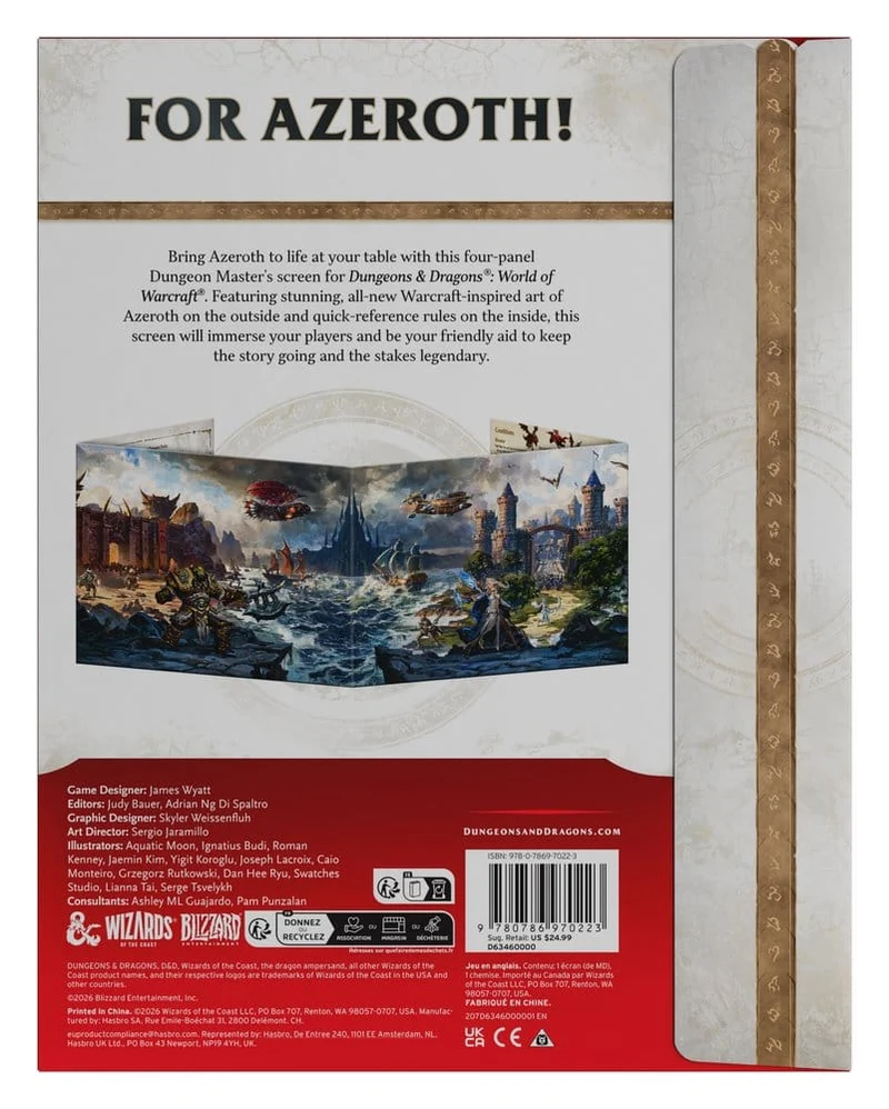 D&D Universes Beyond: World of Warcraft - Spielleiterschirm (ENG)