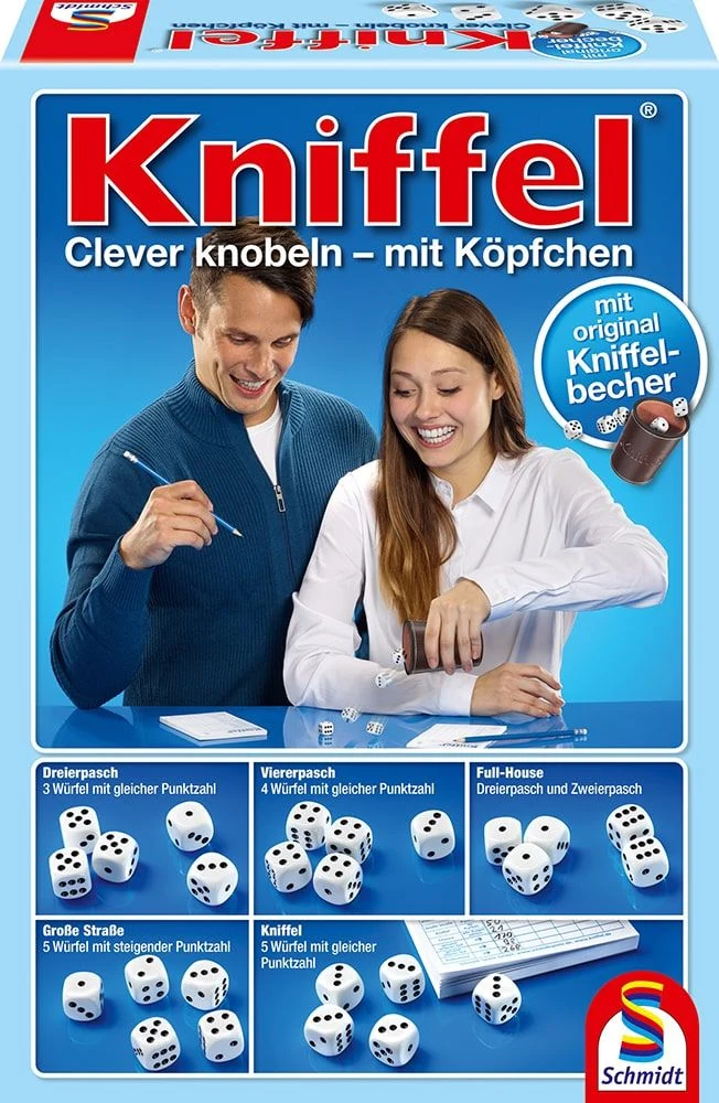 Kniffel: mit original Kniffelbecher