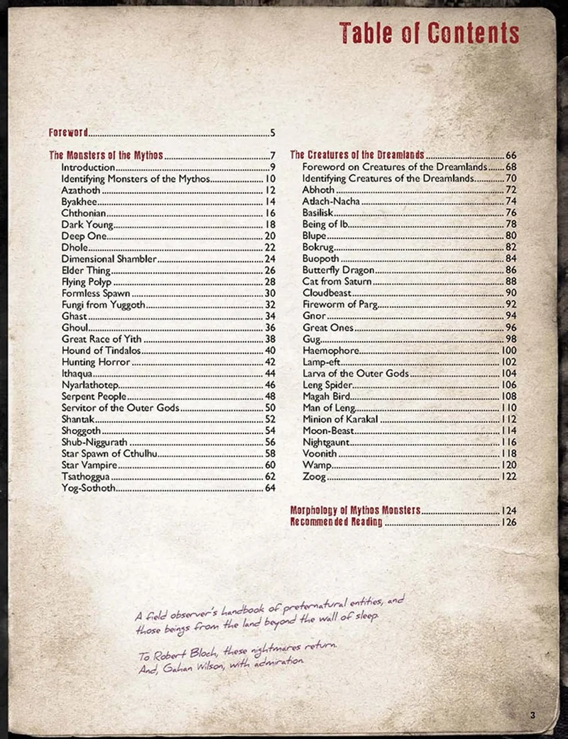 Call of Cthulhu - S. Petersens Field Guide to Lovecraftian Horrors - EN