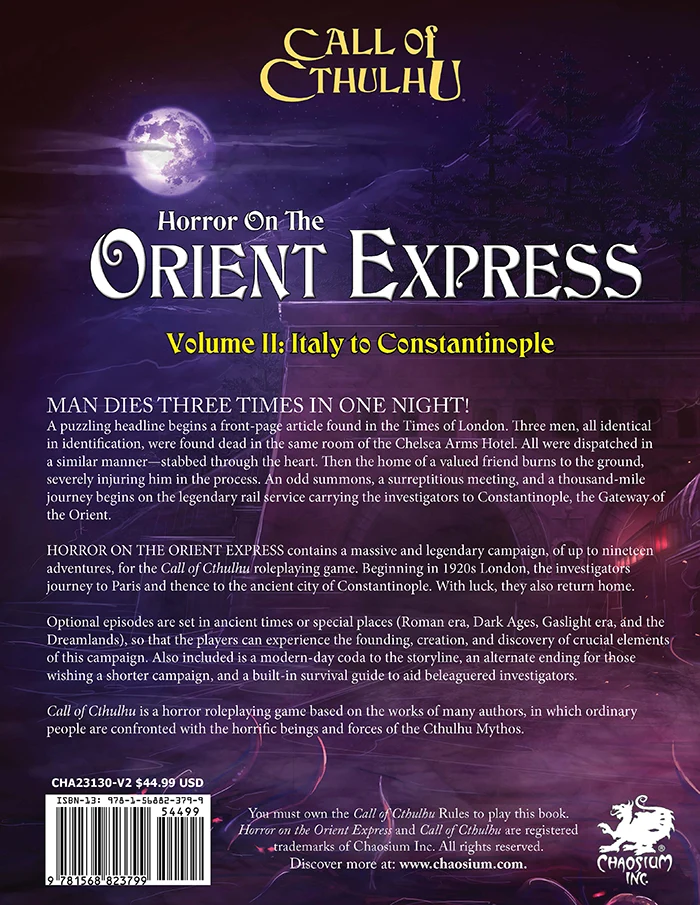 Call of Cthulhu - Horror on the Orient Express - EN