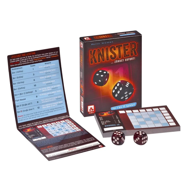 Würfelspiel Knister – Spiel des Jahres – Idena
