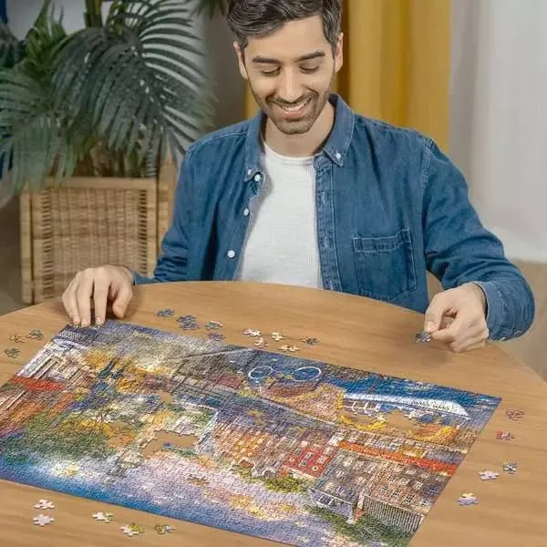 Puzzle Sonnenuntergang Amsterdam – Ravensburger Puzzles 1000 Teile