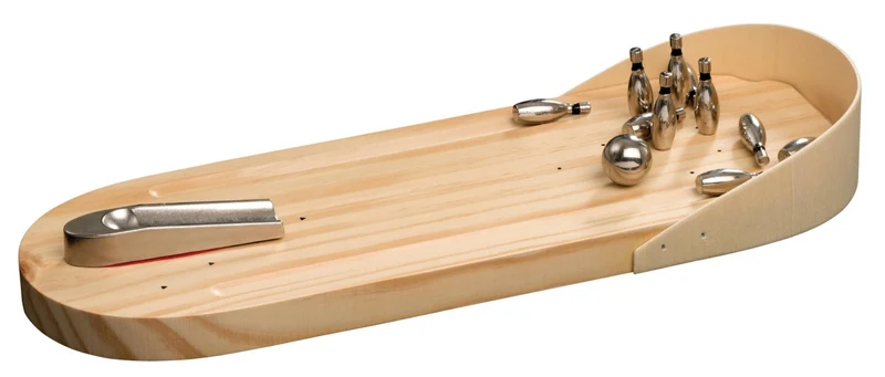 Mini Bowling Tischspiel aus Holz – Philos