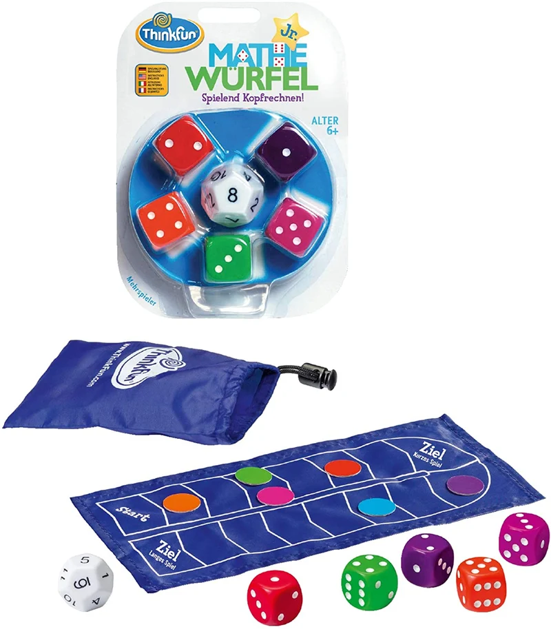 Mathe Würfel Junior Lernspiel für Kinder ab 6 Jahren – ThinkFun