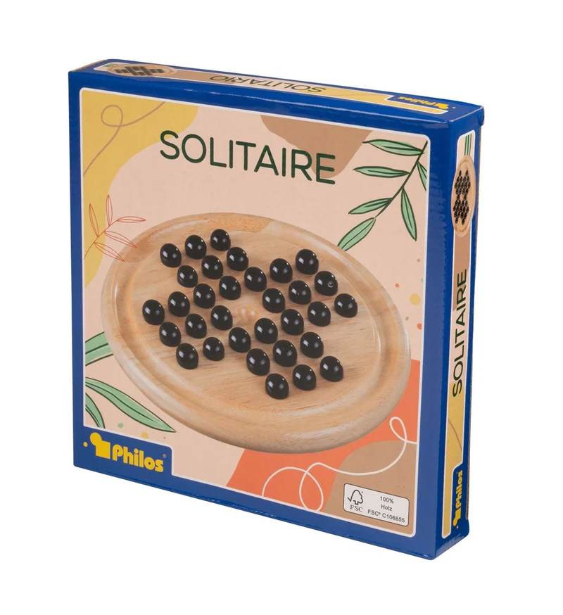 Solitaire Brettspiel aus Holz – Philos