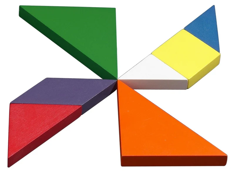 Tangram bunt aus Holz ab 6 Jahren – Philos