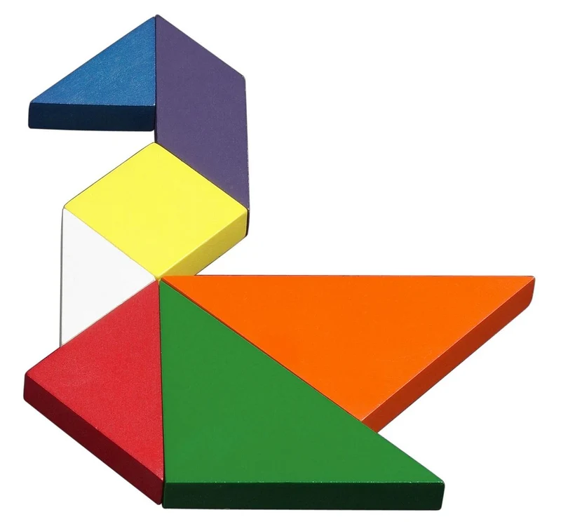 Tangram bunt aus Holz ab 6 Jahren – Philos