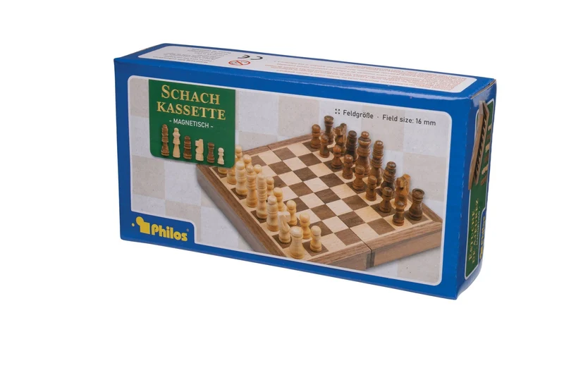 Schachkassette magnetisch, Reiseformat – Philos
