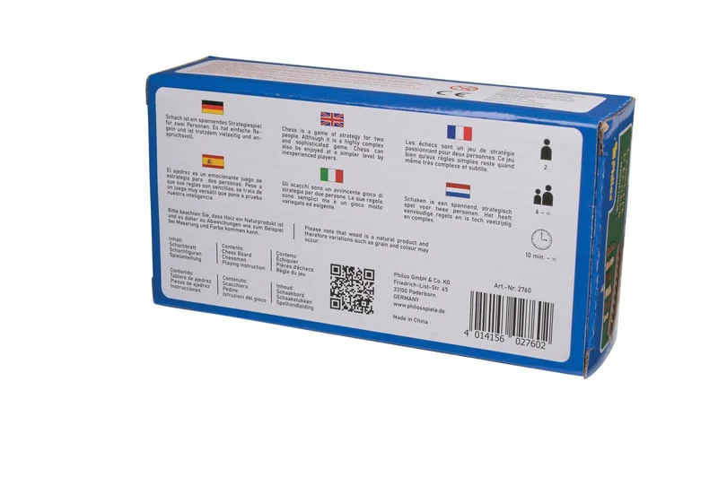 Schachkassette magnetisch, Reiseformat – Philos