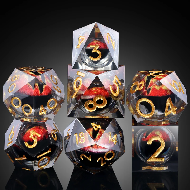Bloody Ruby Dragon Eye Flüssigwürfel Set