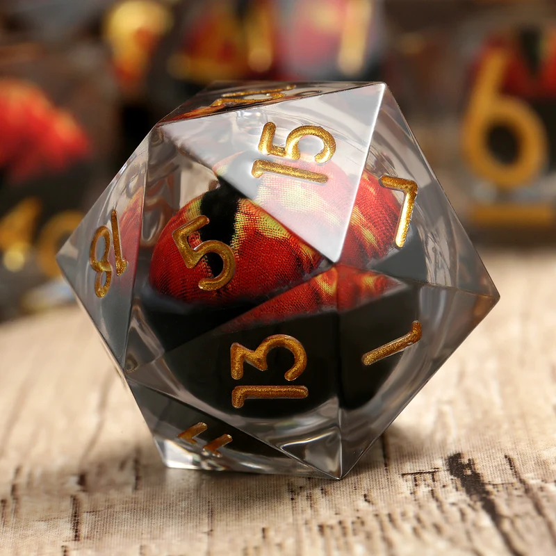 Bloody Ruby Dragon Eye Flüssigwürfel Set
