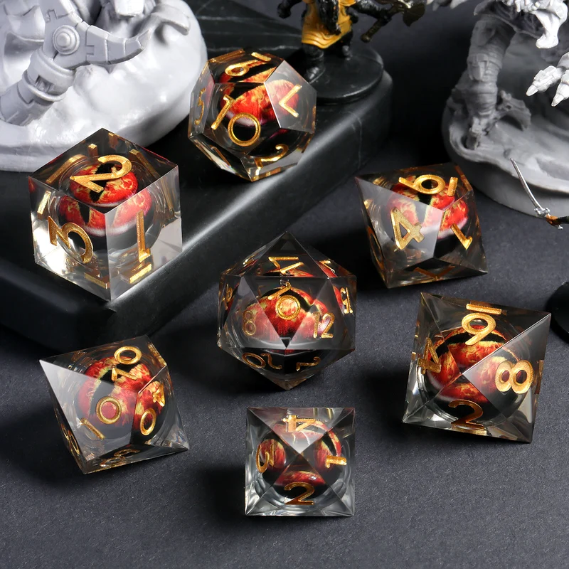 Bloody Ruby Dragon Eye Flüssigwürfel Set