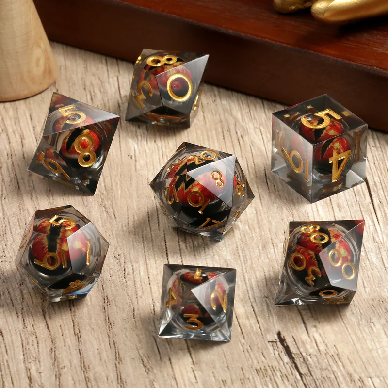 Bloody Ruby Dragon Eye Flüssigwürfel Set