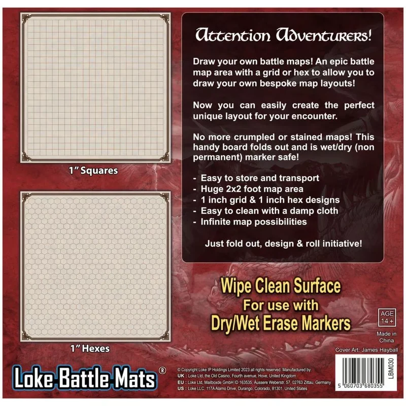 Battle Map Board - Raster & Hex
