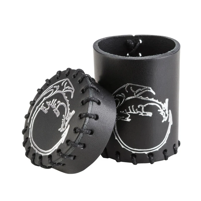 Dragon Black Leder Würfelbecher