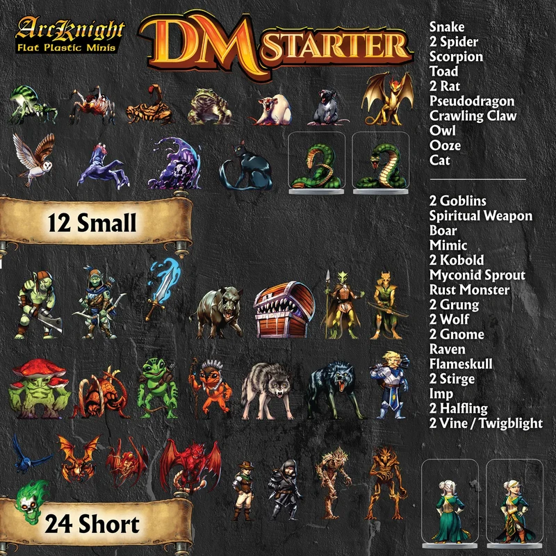 DM Starter Set - Flache Kunststoff-Miniaturen (162 Stück)