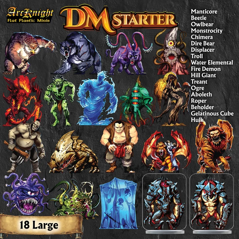 DM Starter Set - Flache Kunststoff-Miniaturen (162 Stück)