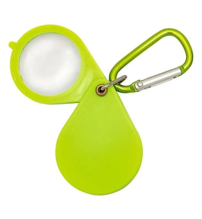 Mini-Lupe 10-fach klappbar mit Karabiner