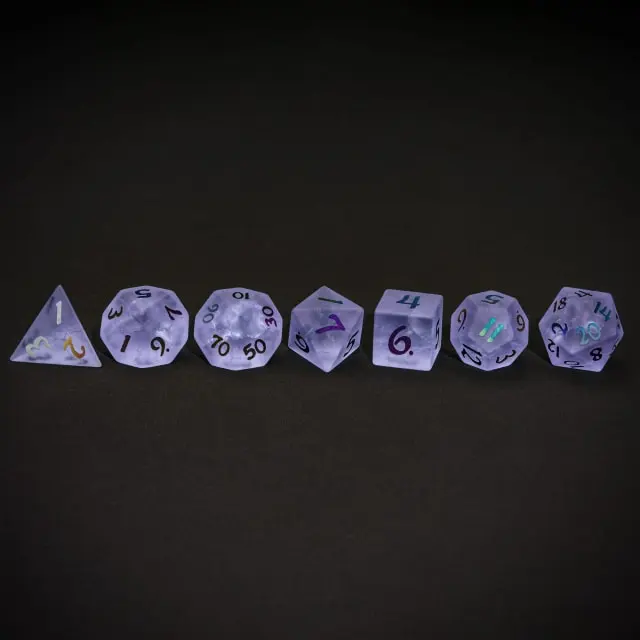 Glaswürfel Frosted Lightning Lilac Rainbow