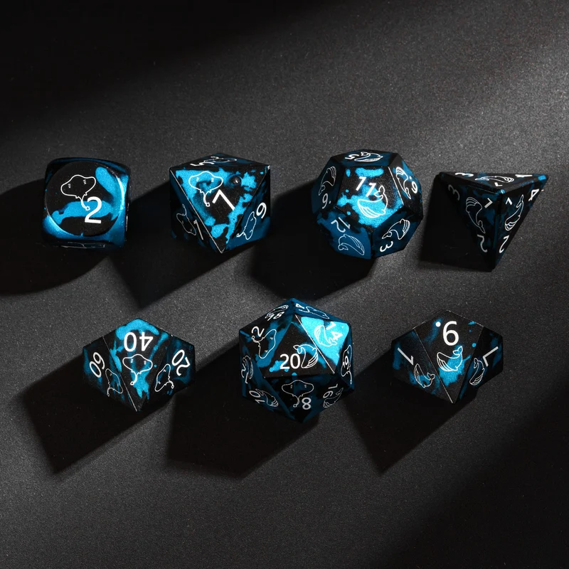 Mystic Infinity Aluminiumwürfel - Kraken, Dragon und Ocean-Version