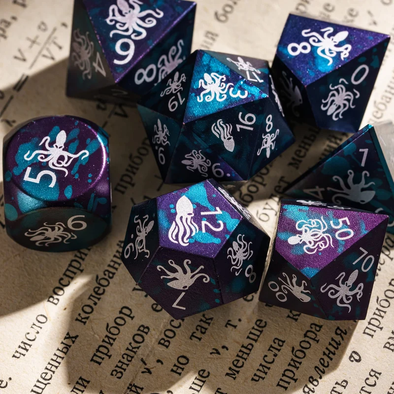 Mystic Infinity Aluminiumwürfel - Kraken, Dragon und Ocean-Version