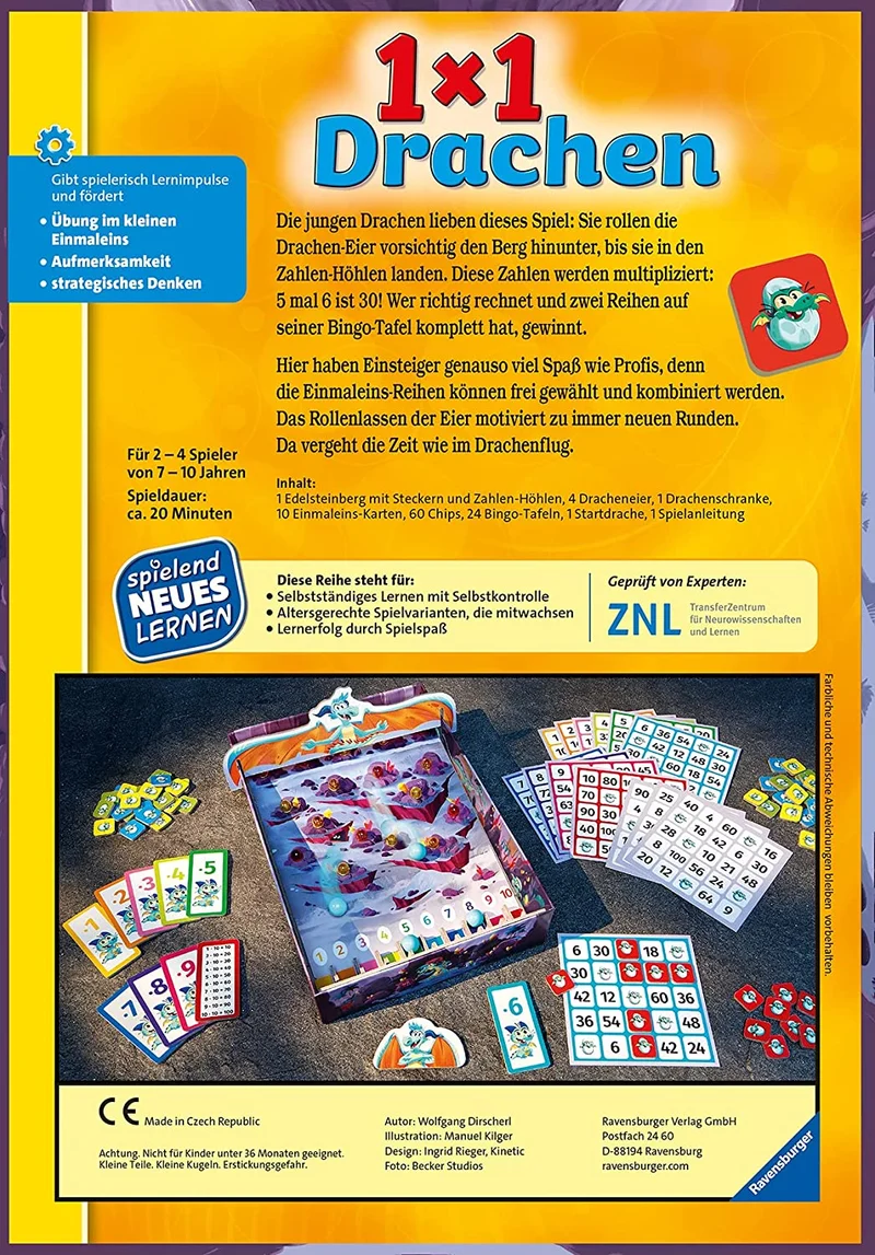 1x1 Drachen Lernspiel ab 7 Jahren – Ravensburger