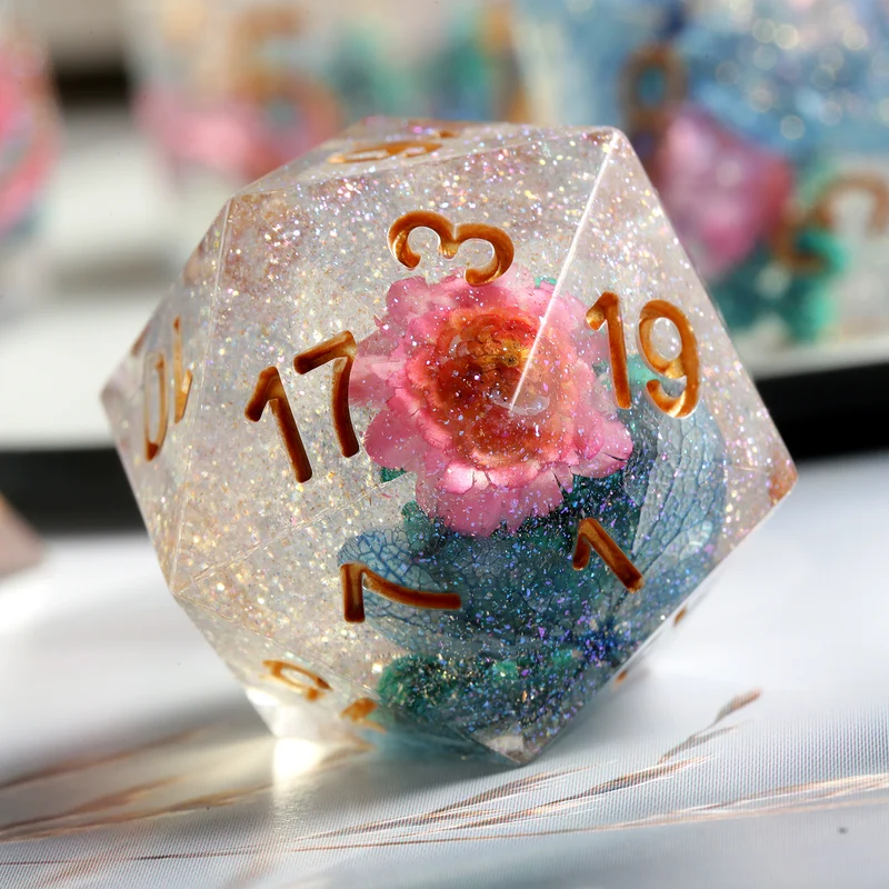 Eternal Spring Teal & Pink Glitter