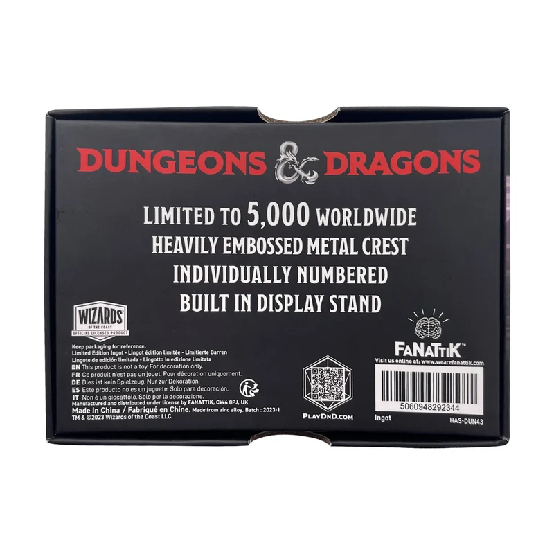 D&D Ingot Mithral Hall Replica (Limited Edition)