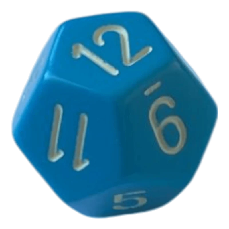 Chessex Opaque Light Blue W12